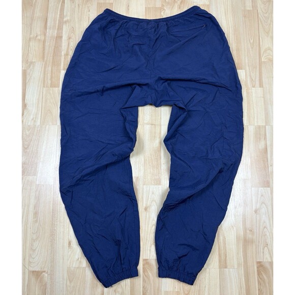Vintage 80s 90s Nike Embroidered Track Pants / Sweatpants / Navy Blue / Size XL - Picture 5 of 10